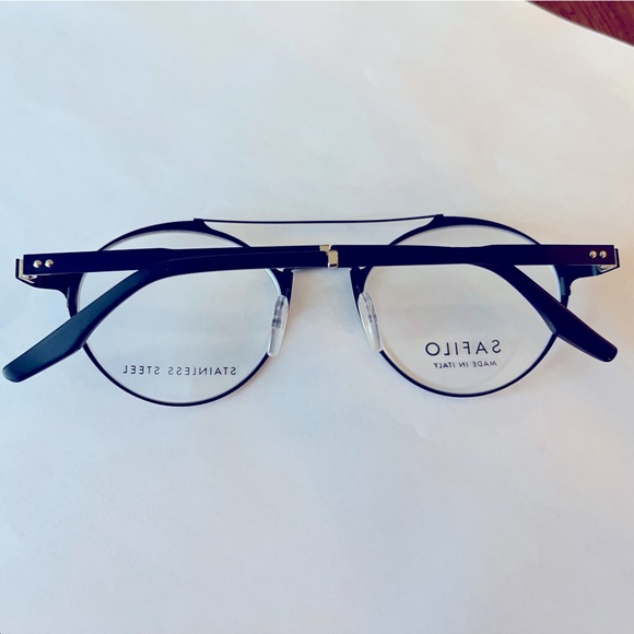 Brand New SAFILO Stainless Steel Matt Black Eyeglass Frame - Made in Italy. - Picture 5 of 8